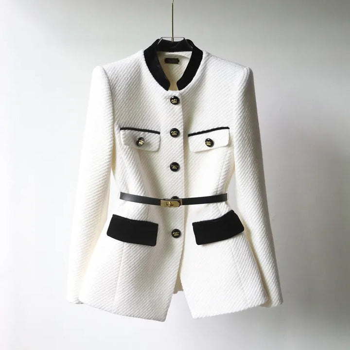 Elegant Women's Wool Coat | Mid-Length Winter Coat