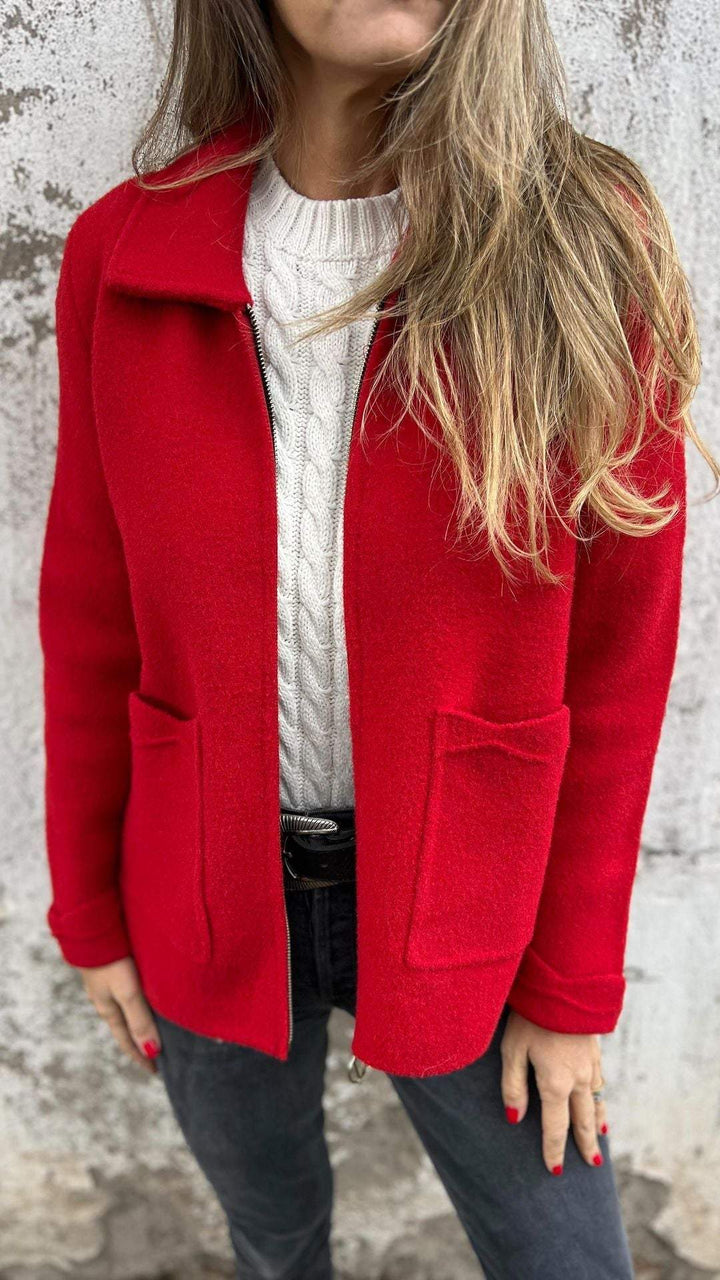 Elegant Wool Blend Jacket | Women's Jacket