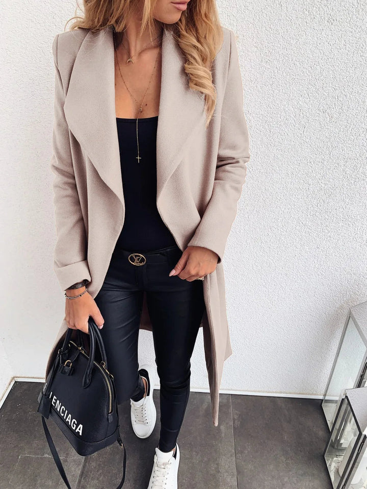 Elegant Wool Coat | Women's Winter Coats Mid-Length