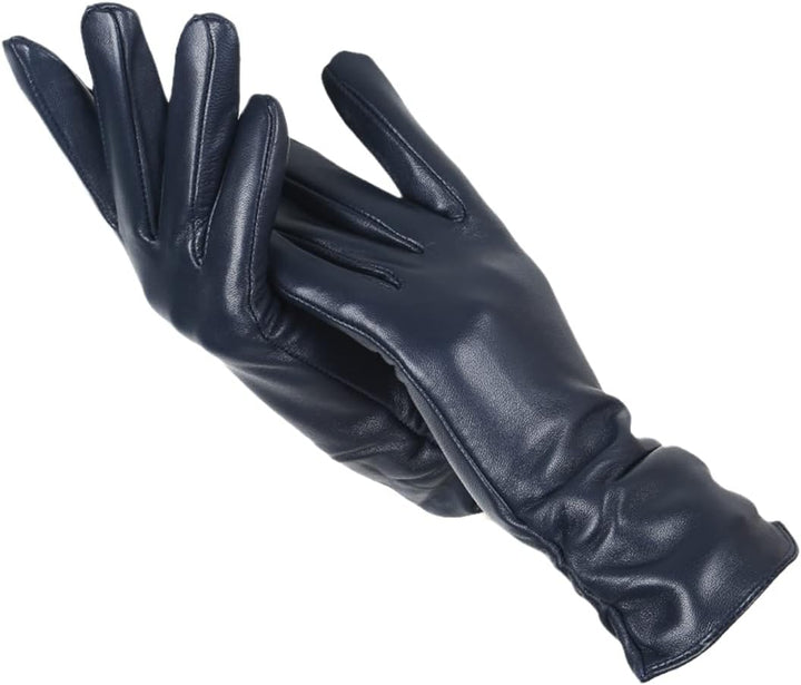 Elise | Women's Classic Leather Winter Gloves