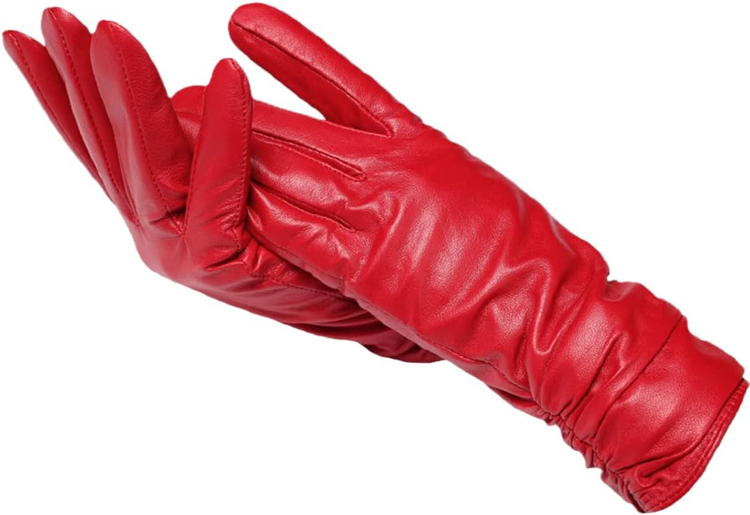 Elise | Women's Classic Leather Winter Gloves