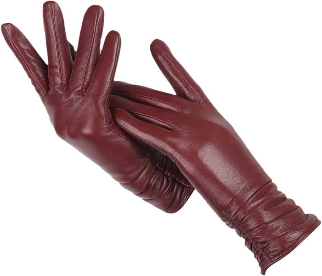 Elise | Women's Classic Leather Winter Gloves