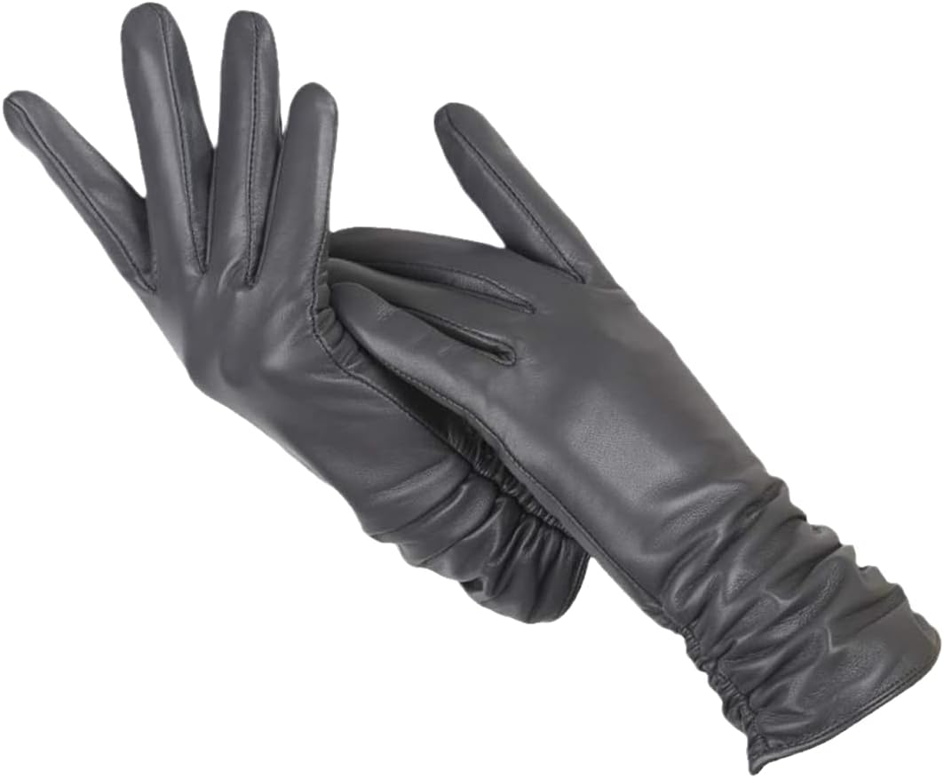 Elise | Women's Classic Leather Winter Gloves