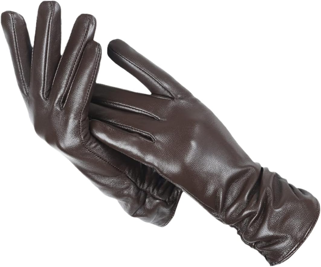 Elise | Women's Classic Leather Winter Gloves