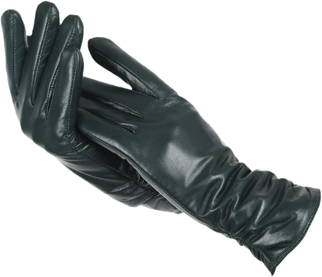 Elise | Women's Classic Leather Winter Gloves