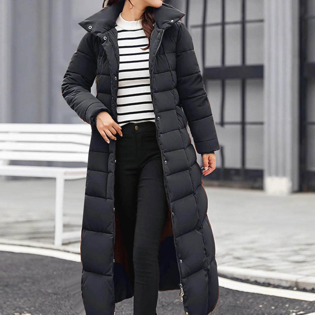 Emilia | Women's Elegant Puffer Jacket with Turn-Down Collar