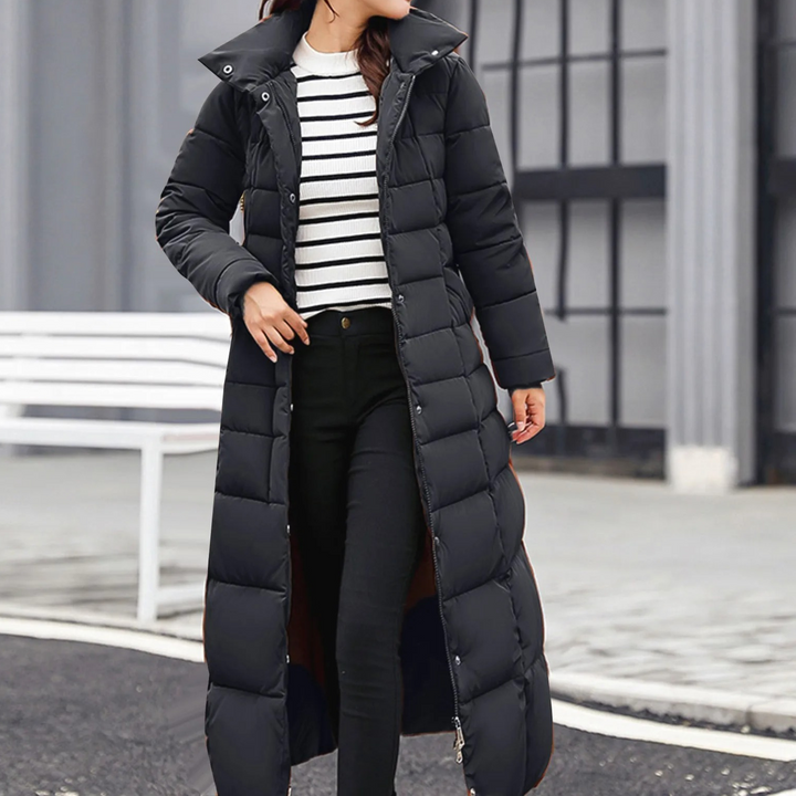 Emilia | Women's Elegant Puffer Jacket with Turn-Down Collar