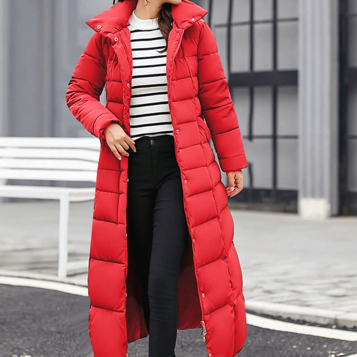 Emilia | Women's Elegant Puffer Jacket with Turn-Down Collar