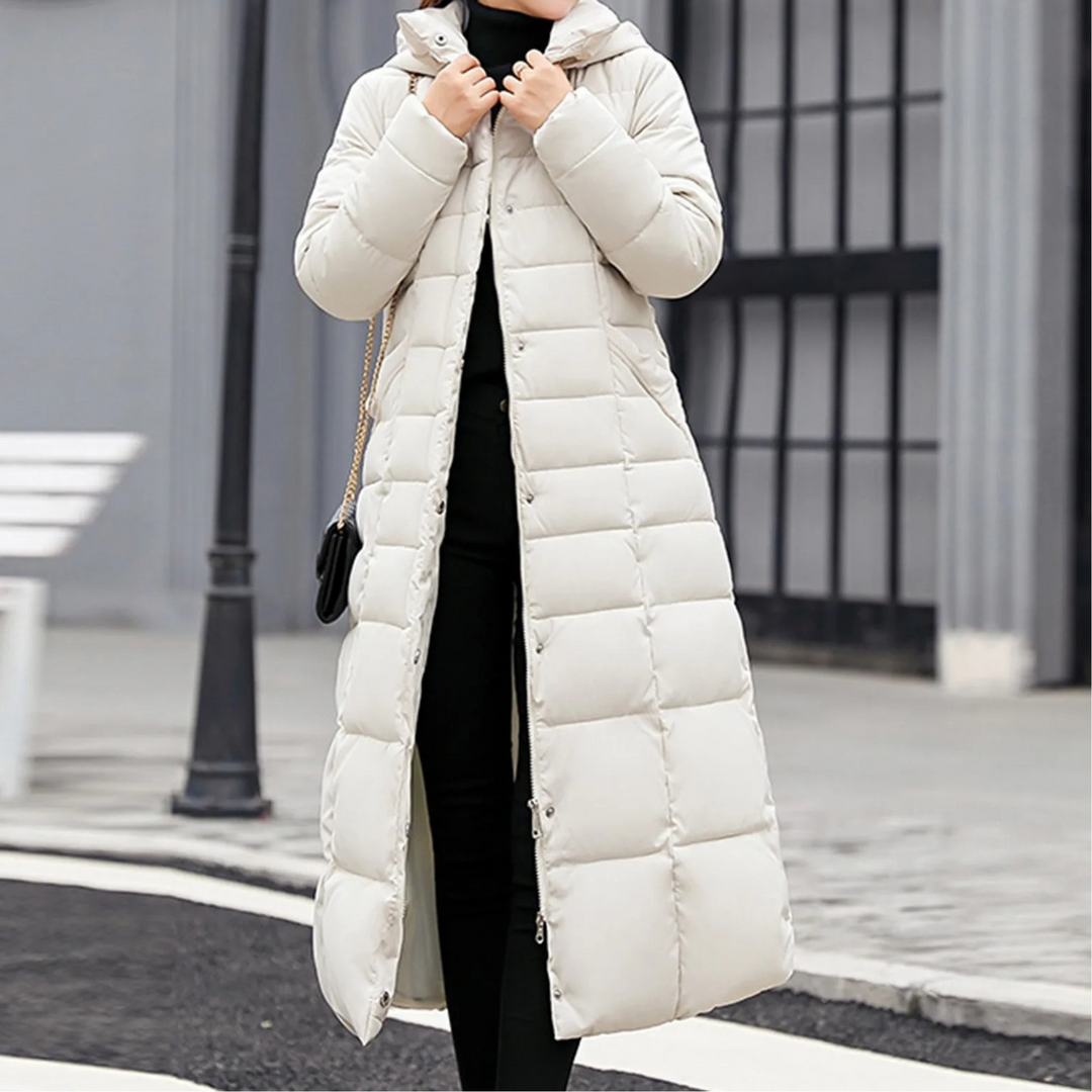 Emilia | Women's Elegant Puffer Jacket with Turn-Down Collar