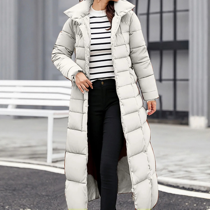 Emilia | Women's Elegant Puffer Jacket with Turn-Down Collar