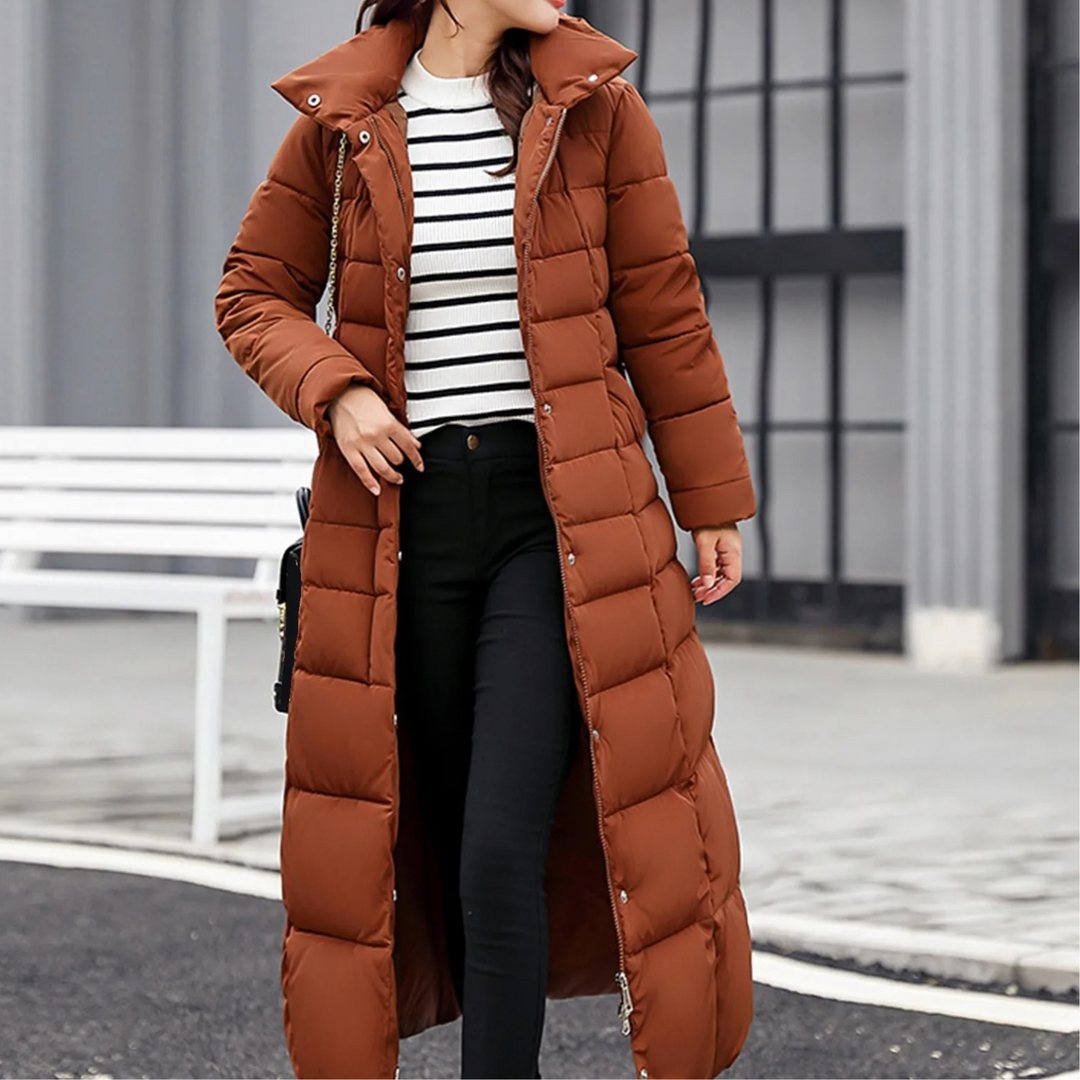 Emilia | Women's Elegant Puffer Jacket with Turn-Down Collar