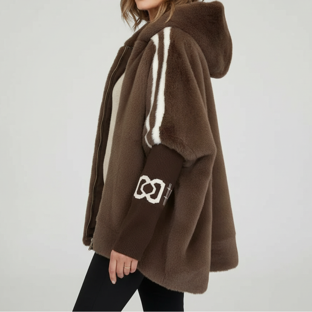 Emma Hooded Faux Fur Jacket | Women's Winter Coat