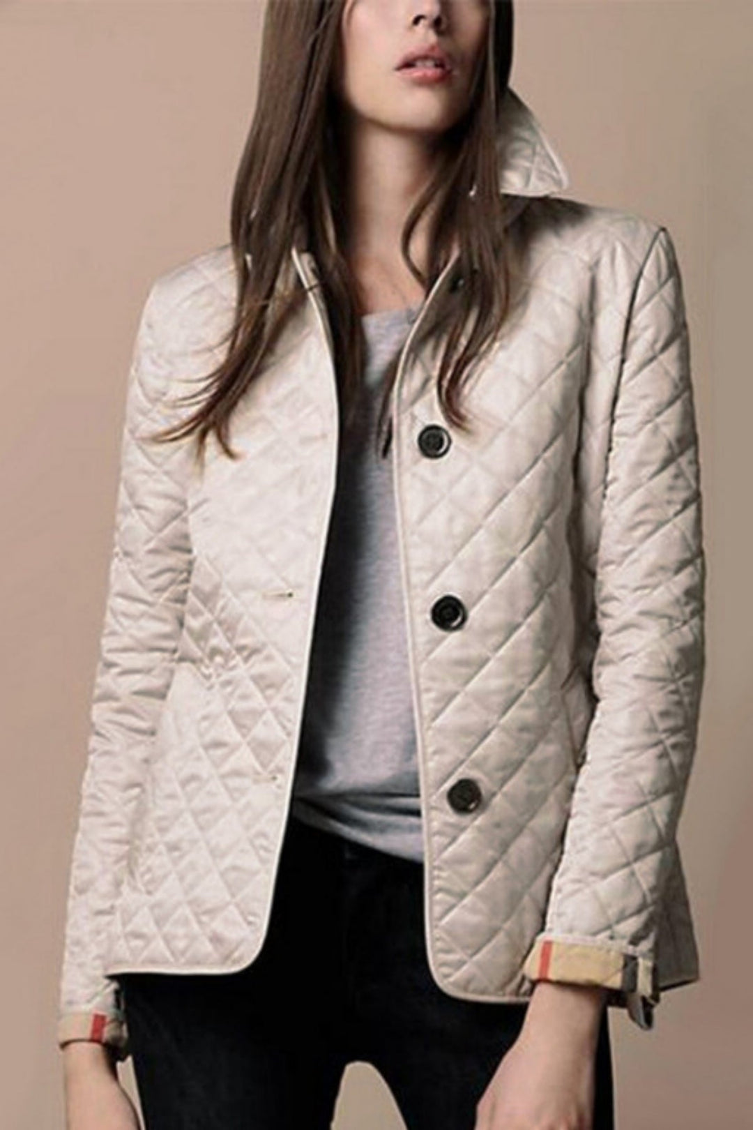Eva Slim Jacket | Silk Cotton Winter Outerwear