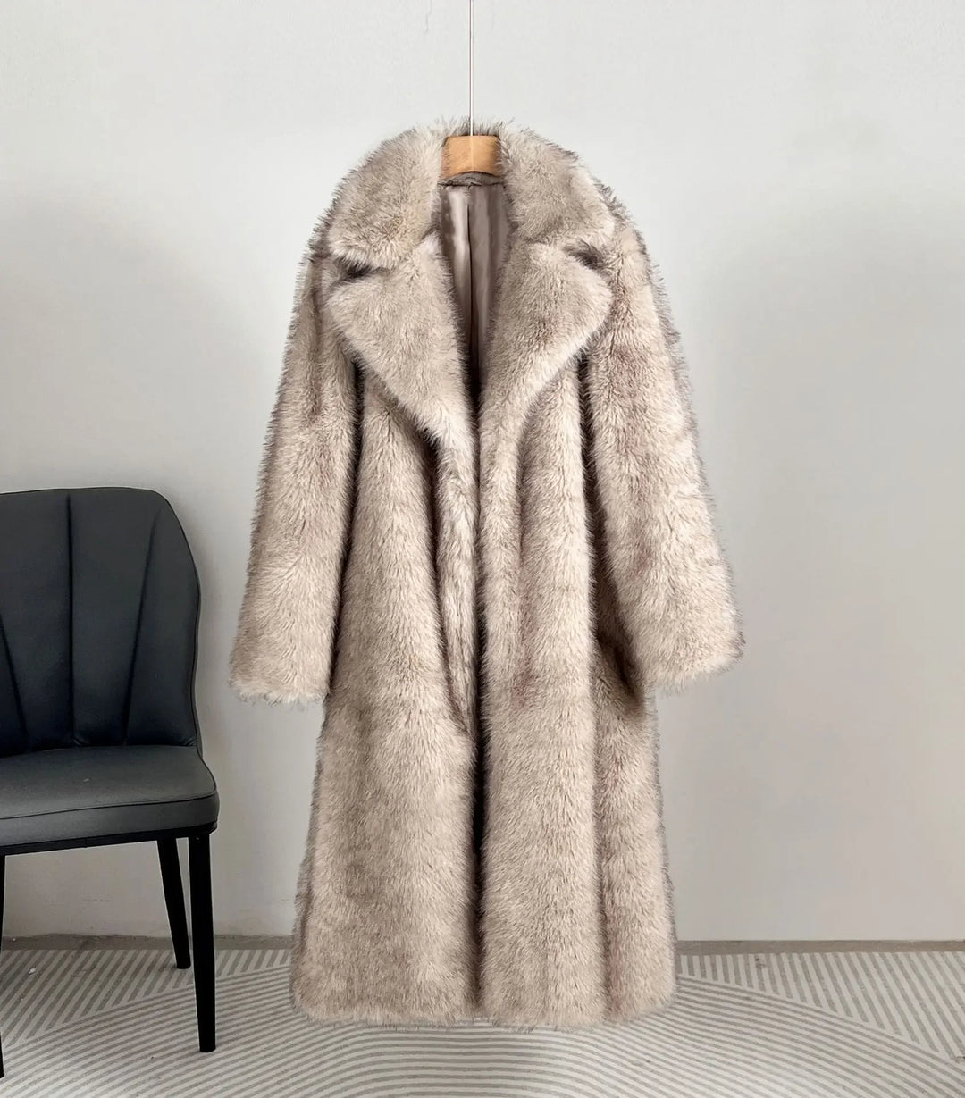 Faux Fur Gradient Coat | Women's Winter Coat