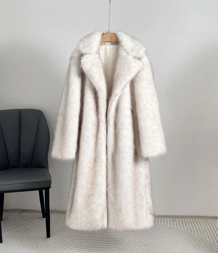Faux Fur Gradient Coat | Women's Winter Coat