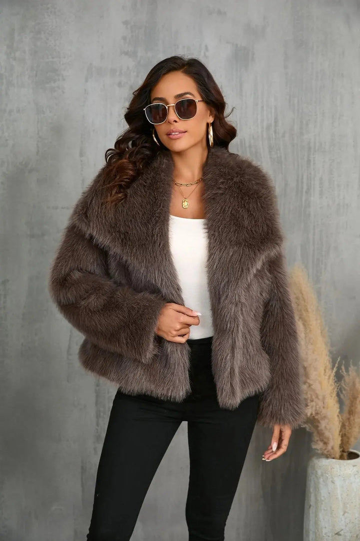 Faux Fur Jacket | Stylish Cozy Outerwear for Women