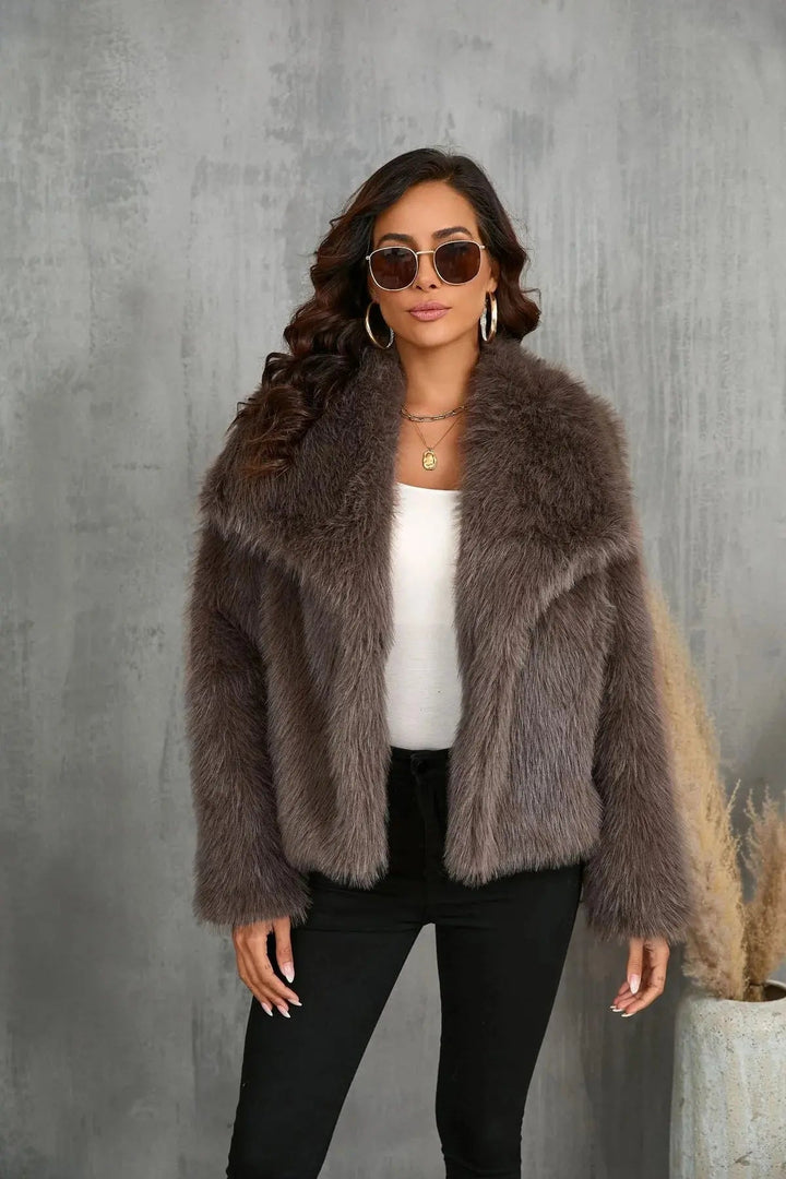 Faux Fur Jacket | Stylish Cozy Outerwear for Women