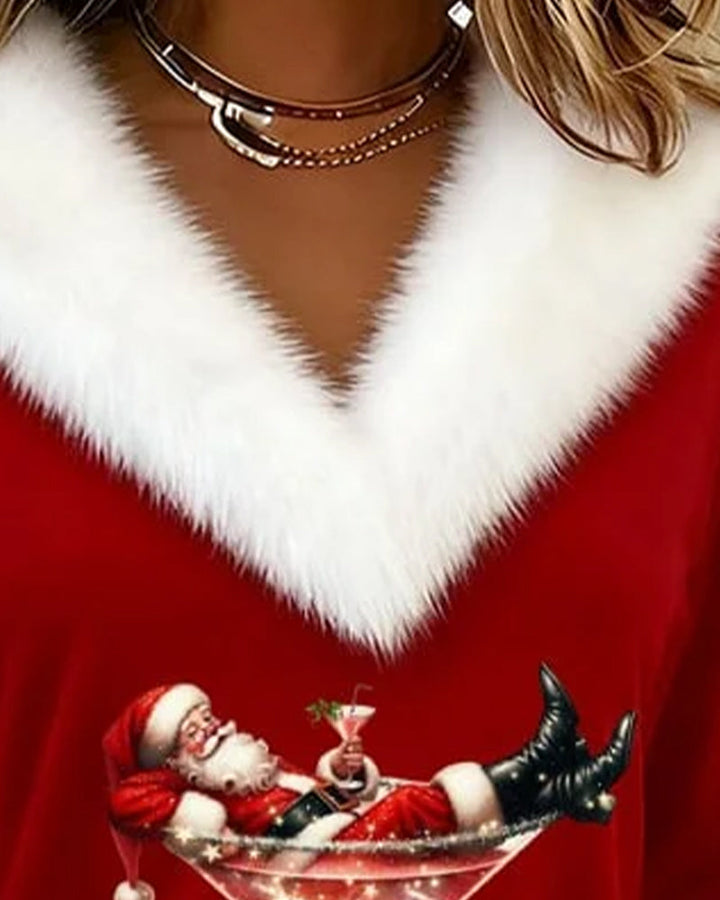 Fiorenza Christmas Velvet Top | Women's Top