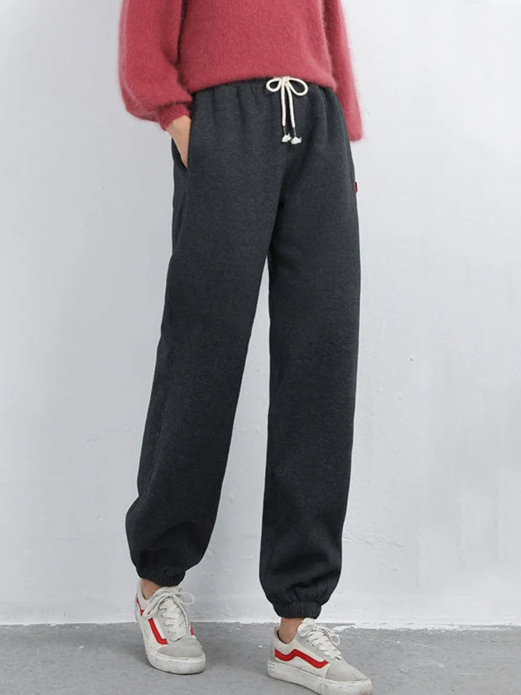 Fleece Lined Leggings | Women's Plus Size Casual Trousers
