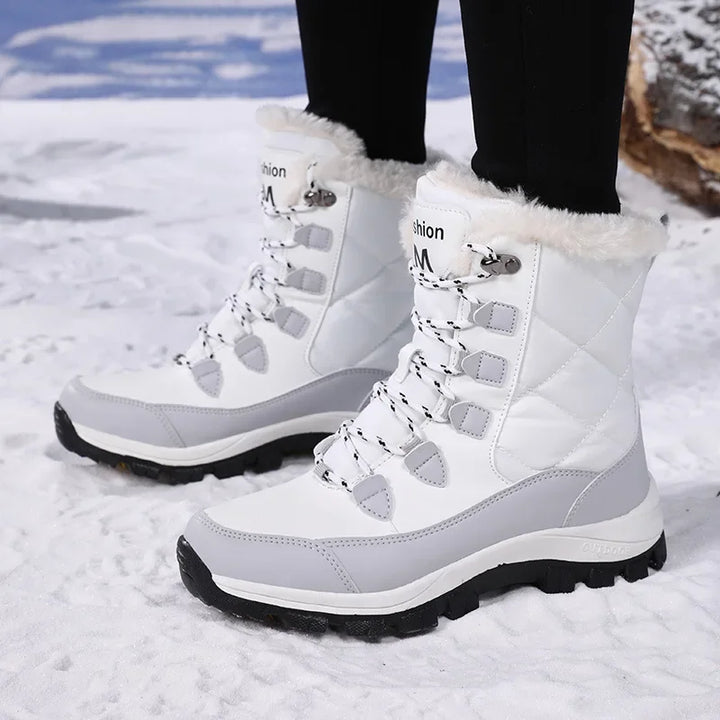 Fleece Lined Snow Boots Women | Winter Outdoor Footwear
