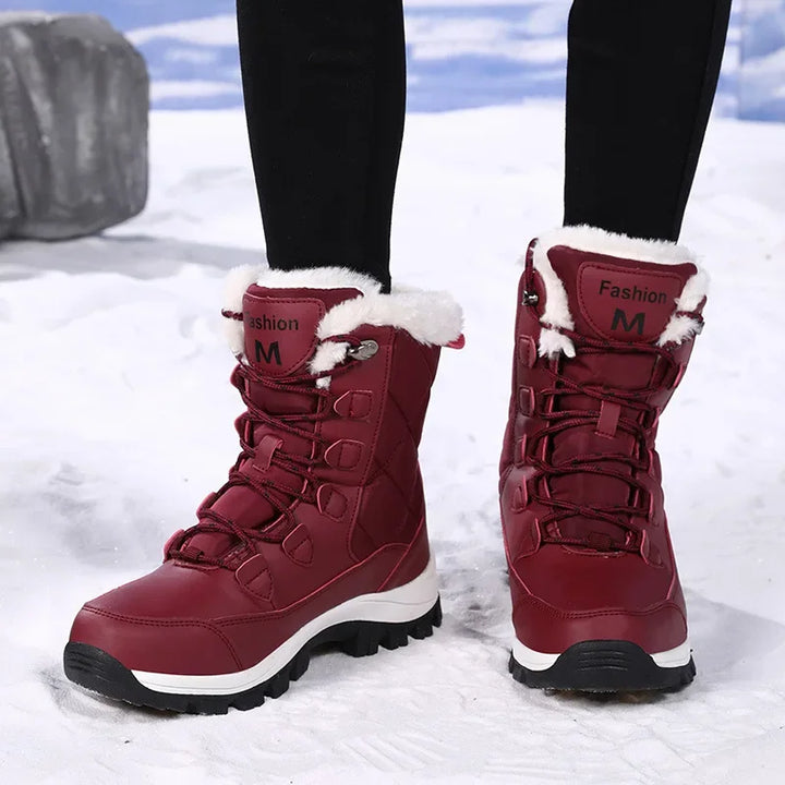 Fleece Lined Snow Boots Women | Winter Outdoor Footwear