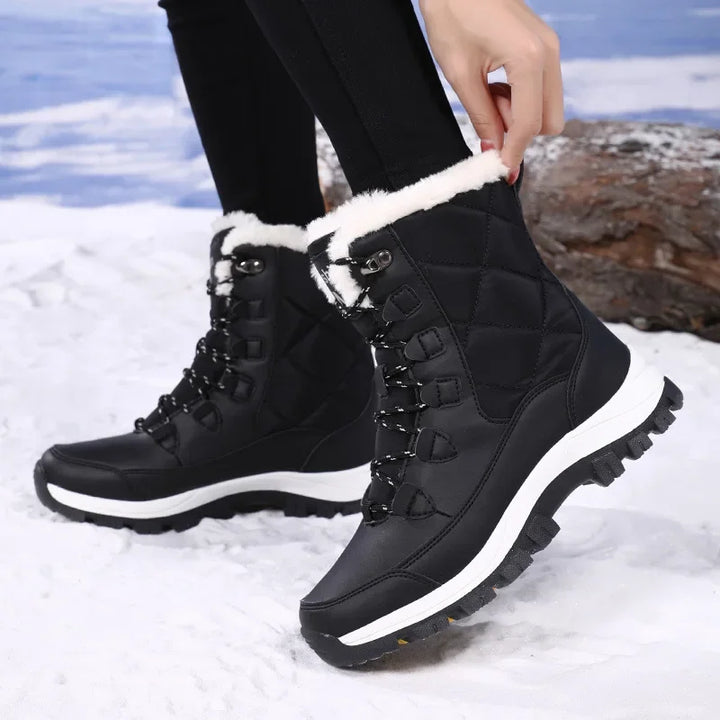 Fleece Lined Snow Boots Women | Winter Outdoor Footwear