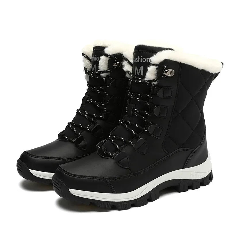 Fleece Lined Snow Boots Women | Winter Outdoor Footwear