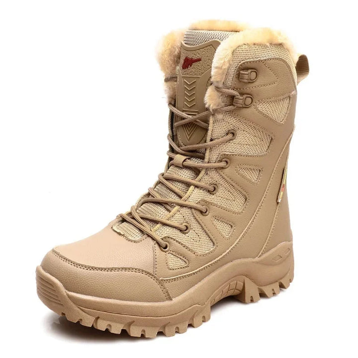 Fleece Lined Winter Snow Boots | High Top Waterproof Hiking Footwear