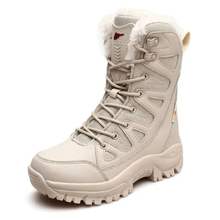 Fleece Lined Winter Snow Boots | High Top Waterproof Hiking Footwear