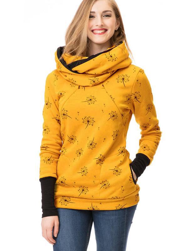 Floral Print Maternity Sweatshirt | Comfortable Nursing Hoodie 10