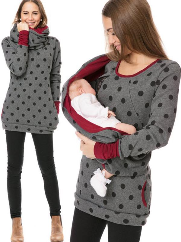 Floral Print Maternity Sweatshirt | Comfortable Nursing Hoodie 15