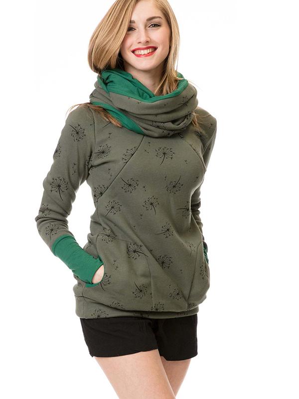 Floral Print Maternity Sweatshirt | Comfortable Nursing Hoodie 4