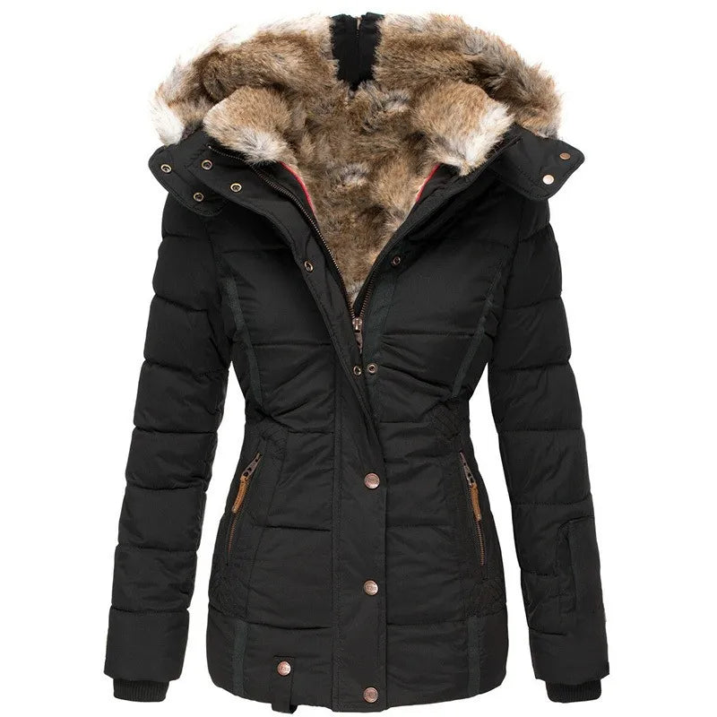 Fur Lined Winter Jacket | Women's Warm Coat