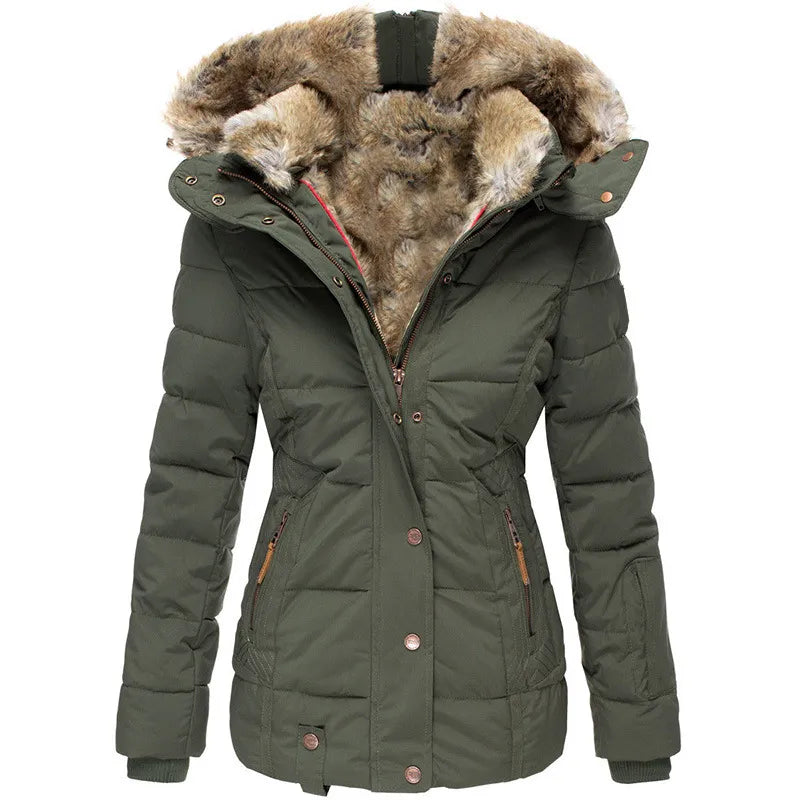 Fur Lined Winter Jacket | Women's Warm Coat