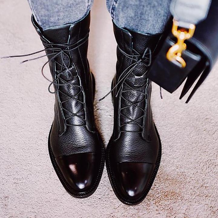 Scarlett |  Elegant Leather Ankle Boots