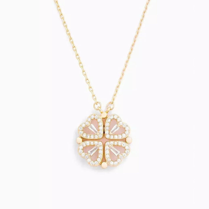 Happiness & Love Necklace | Zirconia Heart Pendant