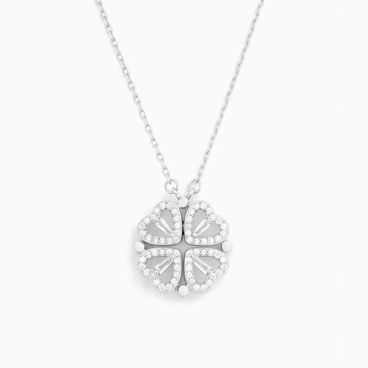 Happiness & Love Necklace | Zirconia Heart Pendant