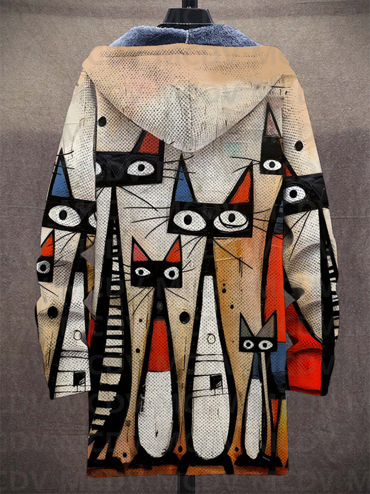 Hazel | Women's Cardigan Sweater with Art-Inspired Design