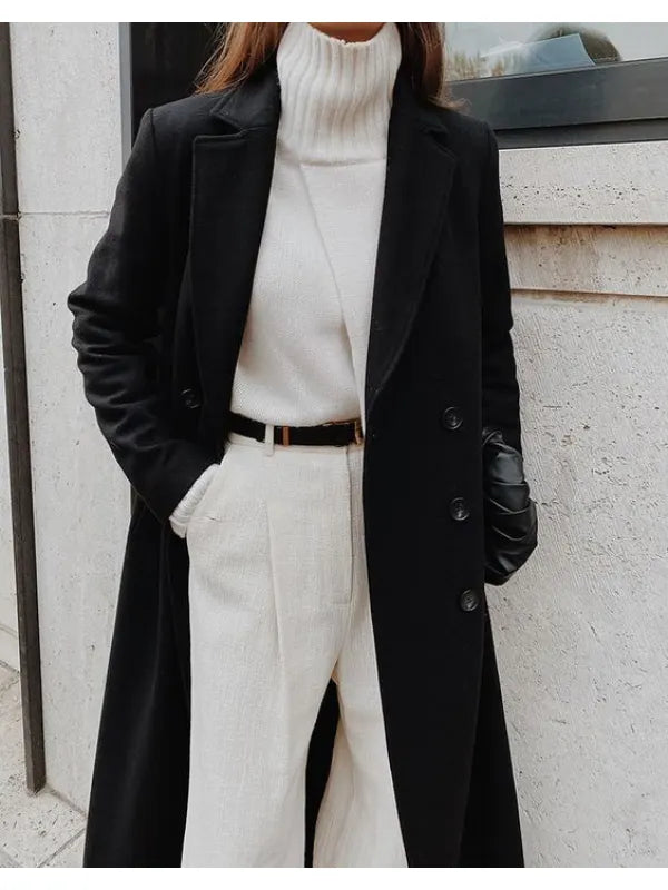 Heidi Fashion | Women's Black Casual Winter Coat