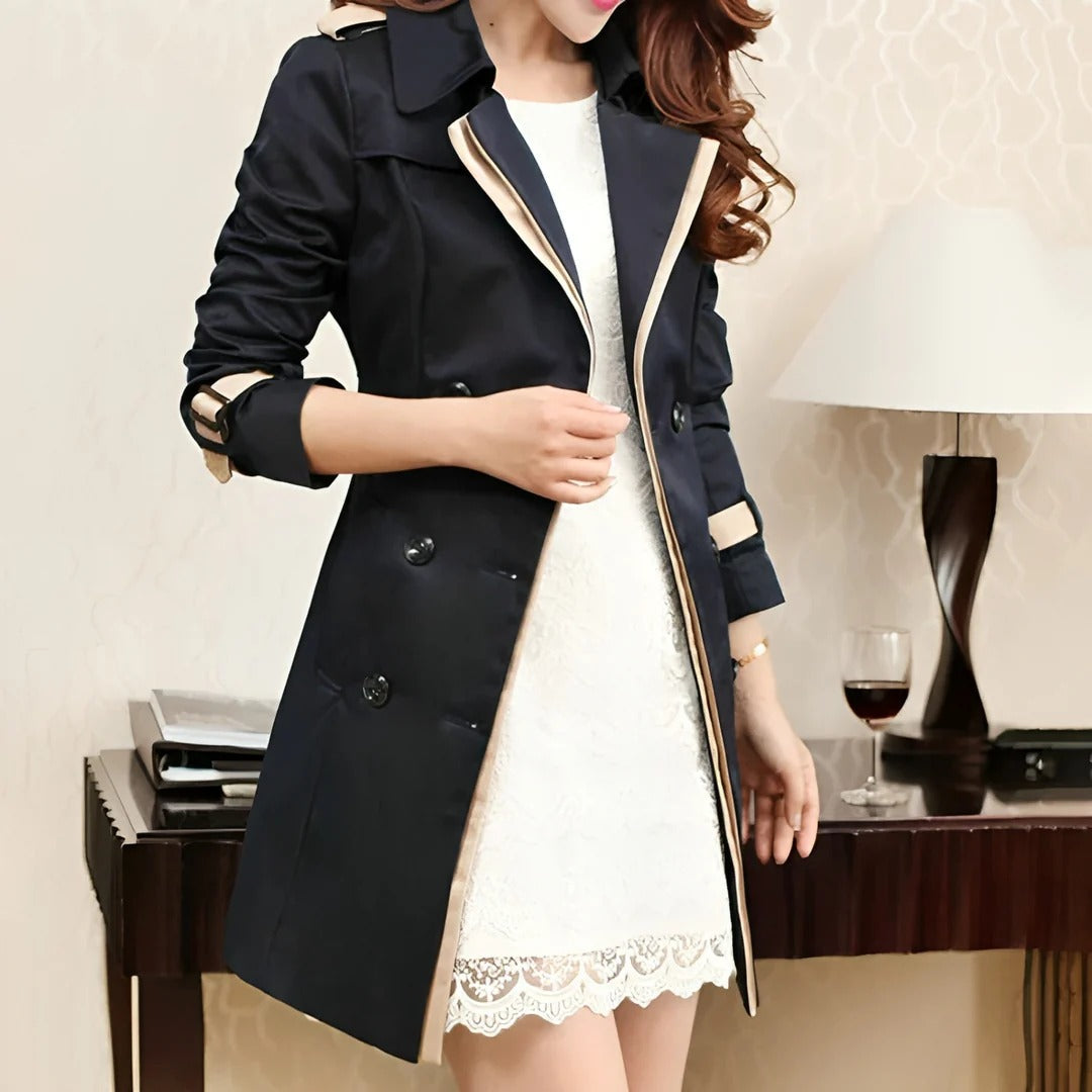 Heidi | Women's Trench Coat Knee-Length Elegant Design