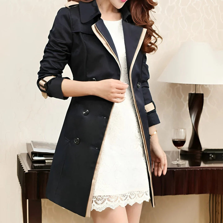 Heidi | Women's Trench Coat Knee-Length Elegant Design