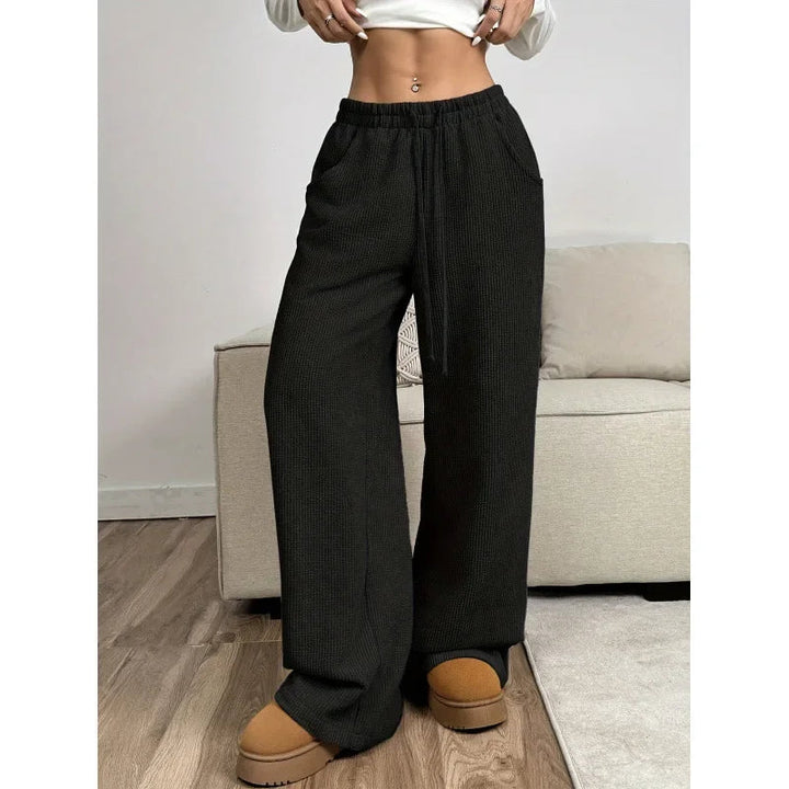 High-Waisted Corduroy Wide Leg Pants | Women's Trousers