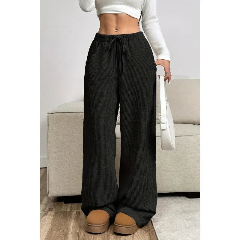 High-Waisted Corduroy Wide Leg Pants | Women's Trousers