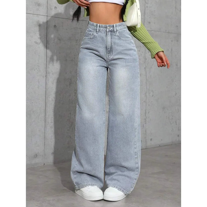 High Waist Baggy Wide Leg Jeans for Women | Casual Chic