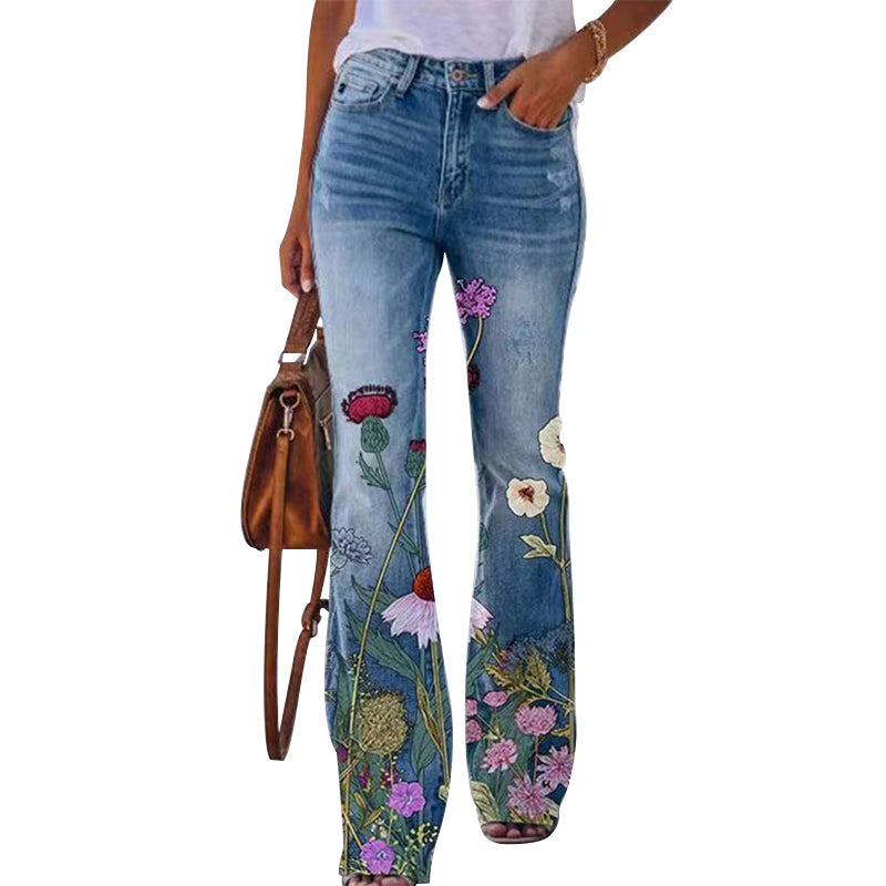 High Waist Flare Jeans | Women's Classic 5-Pocket Denim