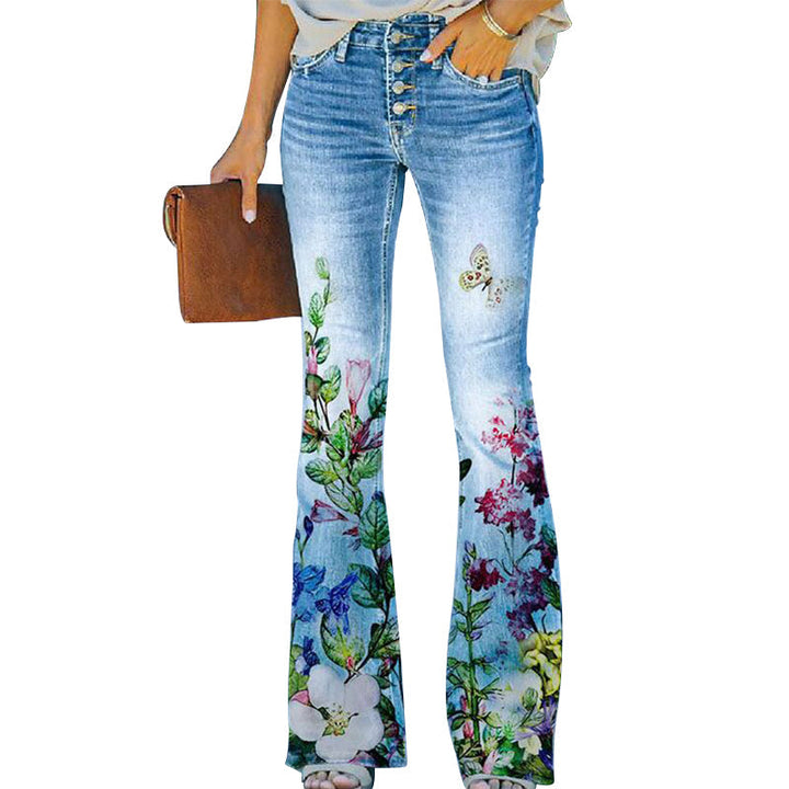 High Waist Flare Jeans | Women's Classic 5-Pocket Denim