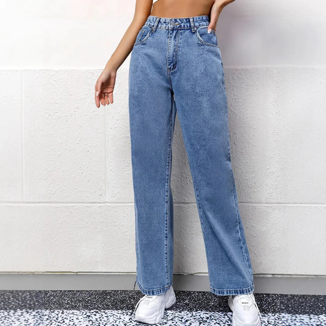 High Waist Mom Jeans | Women's Wide Leg Denim