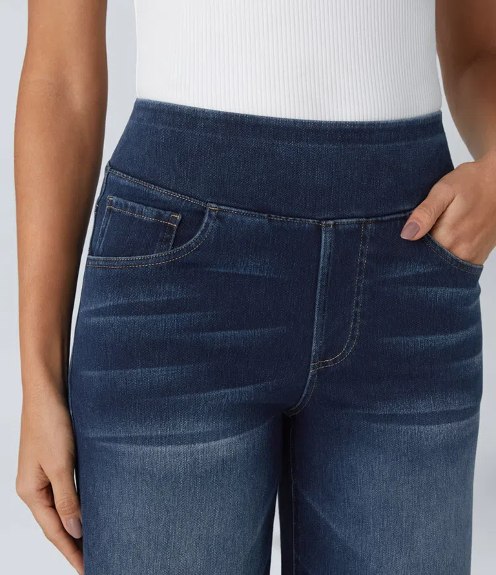 High Waisted Wide Leg Jeans | Women's Relaxed Fit Denim