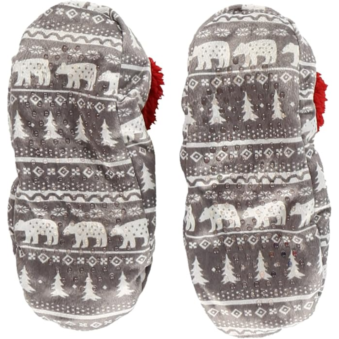 Holly Women's Slipper Socks With Grippers | Cozy Fleece Design 8