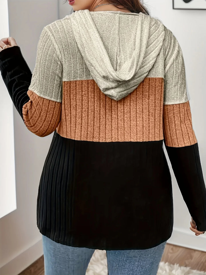 Hooded Knit Cardigan | Plus Size Women's Cardigan Sweater